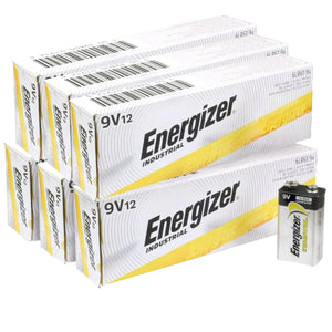 Energizer Industrial 9V EN22 Case of 72 batteries: $1.325/battery