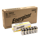 JCB Products Energizer Industrial C EN93 batteries in a case of 72, showing bulk pack of cylindrical batteries for industrial use.