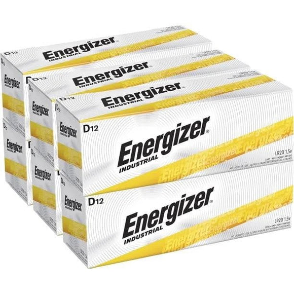 Energizer Industrial EN95 alkaline batteries case of 72 $1.16/battery Made in USA