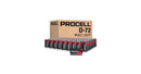 JCB Products Duracell Procell D PC1300 batteries in a case of 72, showing the battery packaging and branding.