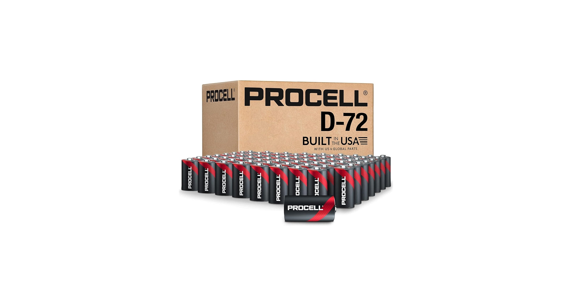 Duracell Procell D PC1300 case of 72