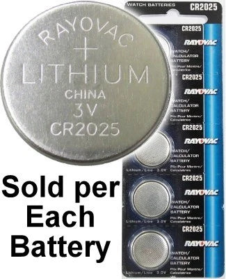Rayovac lithium CR2025 - JCB Products | Your Source for Professional Batteries 1-800-718-6114