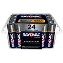 JCB Products Rayovac UltraPro AA batteries 24-pack, standard alkaline batteries for household devices and electronics.