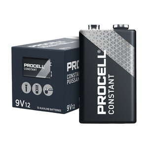 Duracell Procell 9V battery 12-pack $1.25/battery