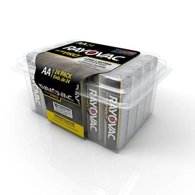 Rayovac UltraPro AA battery 24-pack $0.275/battery Made in USA - JCB Products - Your Source for Electronics and Batteries 1-800-718-6114