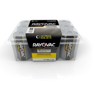 Rayovac UltraPro C battery 12-pack Made in USA $0.60/battery - JCB Products - Your Source for Electronics and Batteries 1-800-718-6114