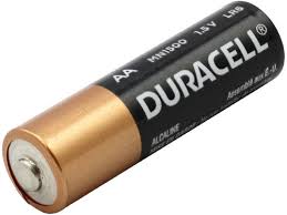 Duracell Coppertop AA battery - $0.30/battery